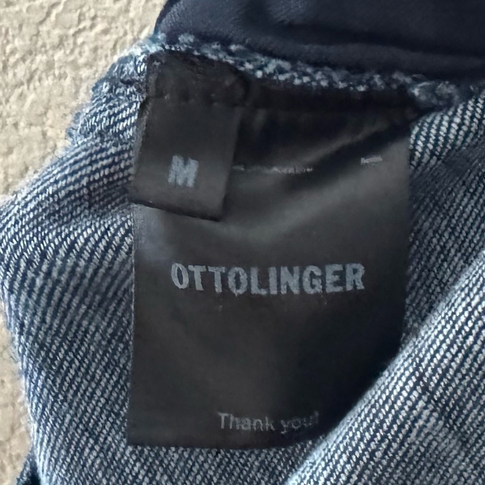 Ottolinger Wrap Jeans Medium Indigo Blue Denim Avant Garde Y2K Streetwear Runway - Picture 16 of 16